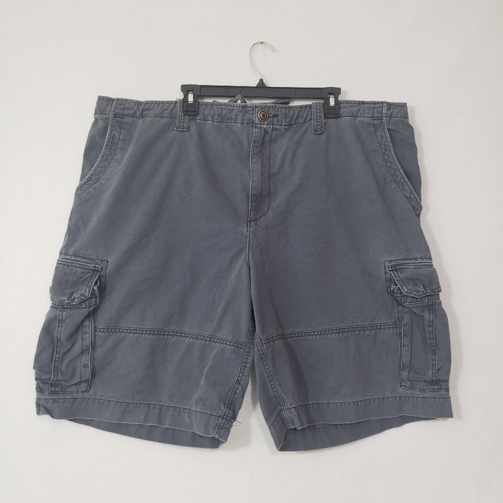 Society of one mens summer, fishing, dusty blue cargo shorts